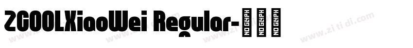 ZC00LXiaoWei Regular字体转换